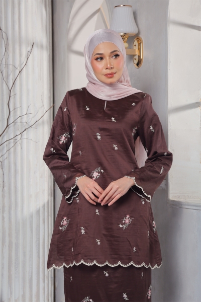 Kurung Myra - Dark Brown 